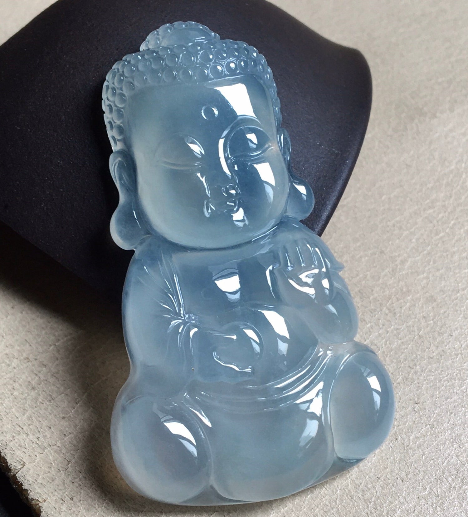 Jadeite Jade Baby Buddha