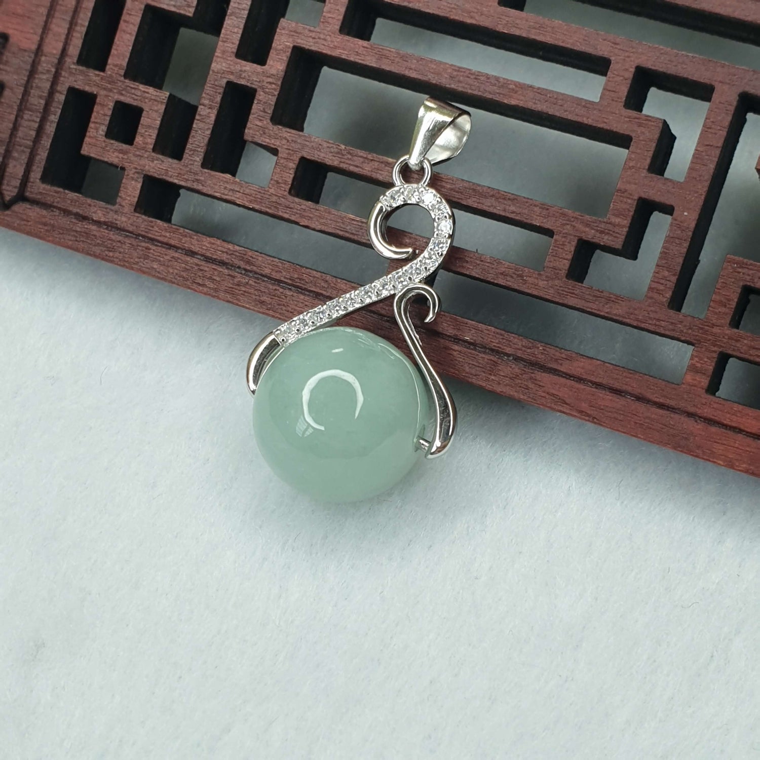 Jadeite Jade Pendant White & Light Green (AFG-PSB-003) Best Gift, Ideal Gift, Top Gift, Anniversary Gift, Couple Gift, Birthday Gift, for girl, for women, for parent, parent gift, free shipping, postage free, best offer, best seller