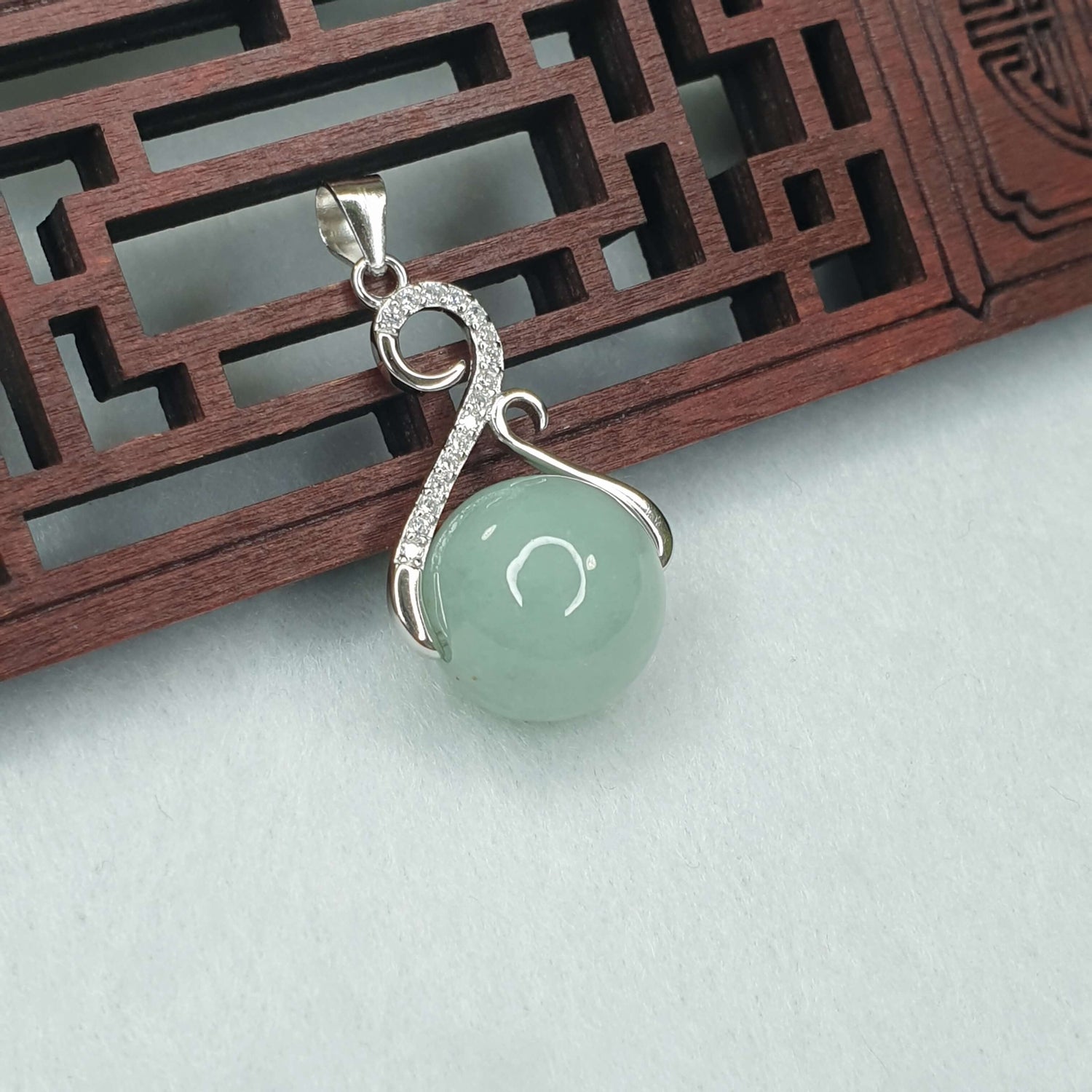 Jadeite Jade Pendant White & Light Green (AFG-PSB-003) Best Gift, Ideal Gift, Top Gift, Anniversary Gift, Couple Gift, Birthday Gift, for girl, for women, for parent, parent gift, free shipping, postage free, best offer, best seller