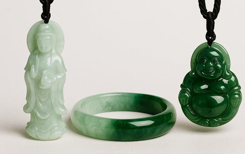 Laughing Buddha jade pendant for good luck – Singapore jade shop