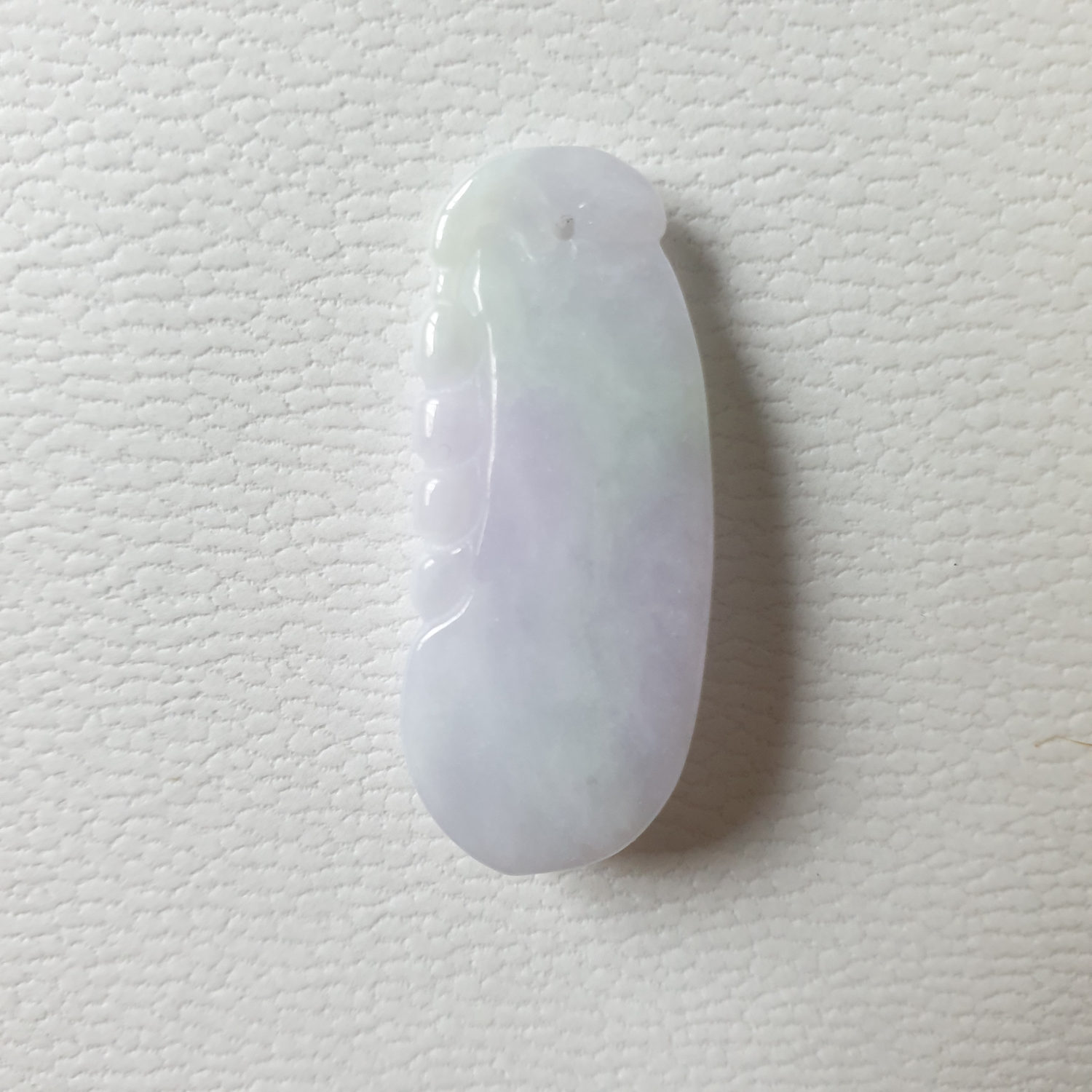 春彩紫罗兰淡绿福瓜翡翠吊坠 (Type A Lavender with Green Jadeite Jade Melon Pendant) PML79208