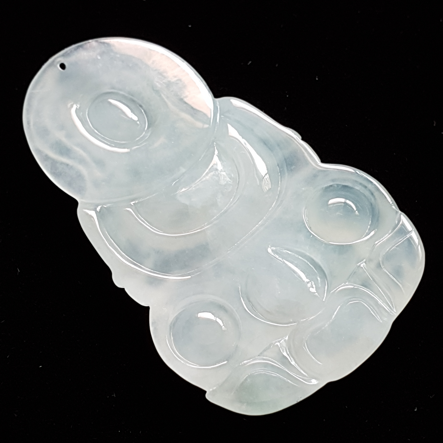 冰种观音翡翠吊坠 (Type A Icy Jadeite Jade GuanYin Pendant) PGY15336