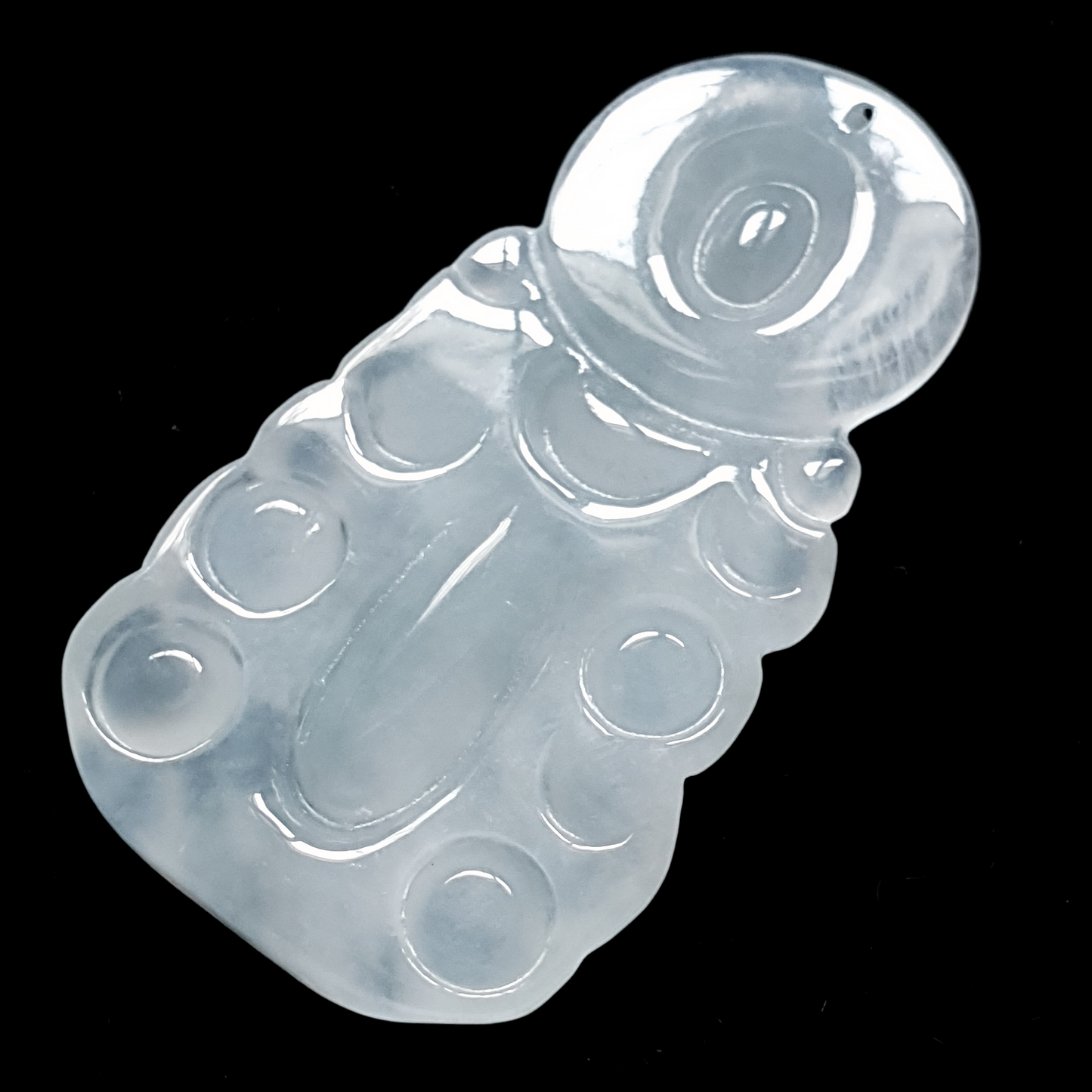 冰种观音翡翠吊坠 (Type A Icy Jadeite Jade GuanYin Pendant) PGY79210