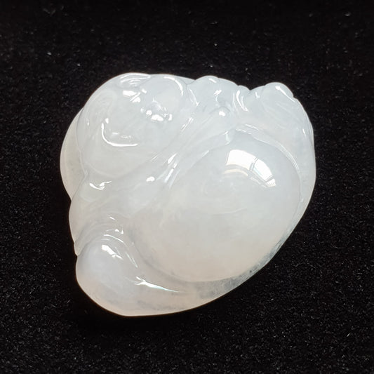 冰糯种佛公/笑佛翡翠吊坠 (Type A Icy Translucent Jadeite Jade Laughing Buddha Pendant) PLB31121