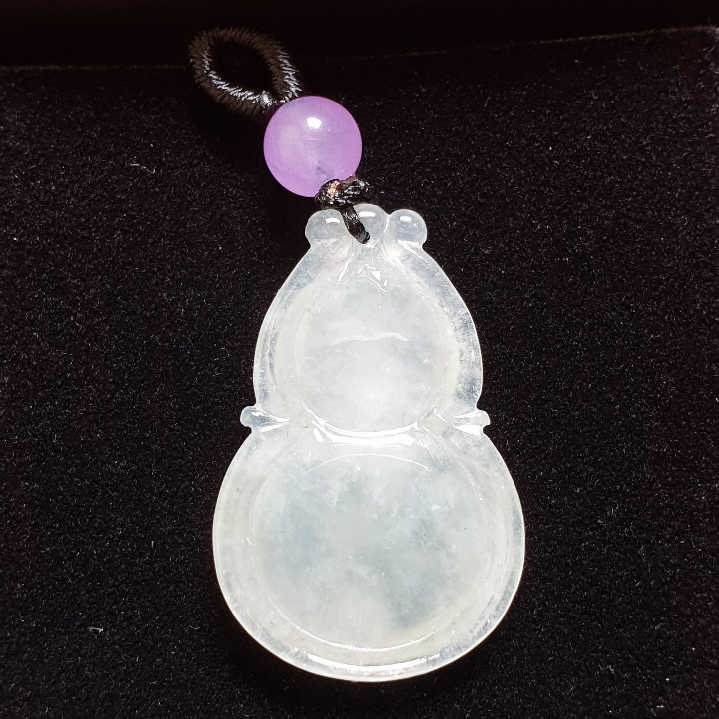 糯种葫芦翡翠吊坠 (Type A Jadeite Jade Gourd Pendant) PGD29683