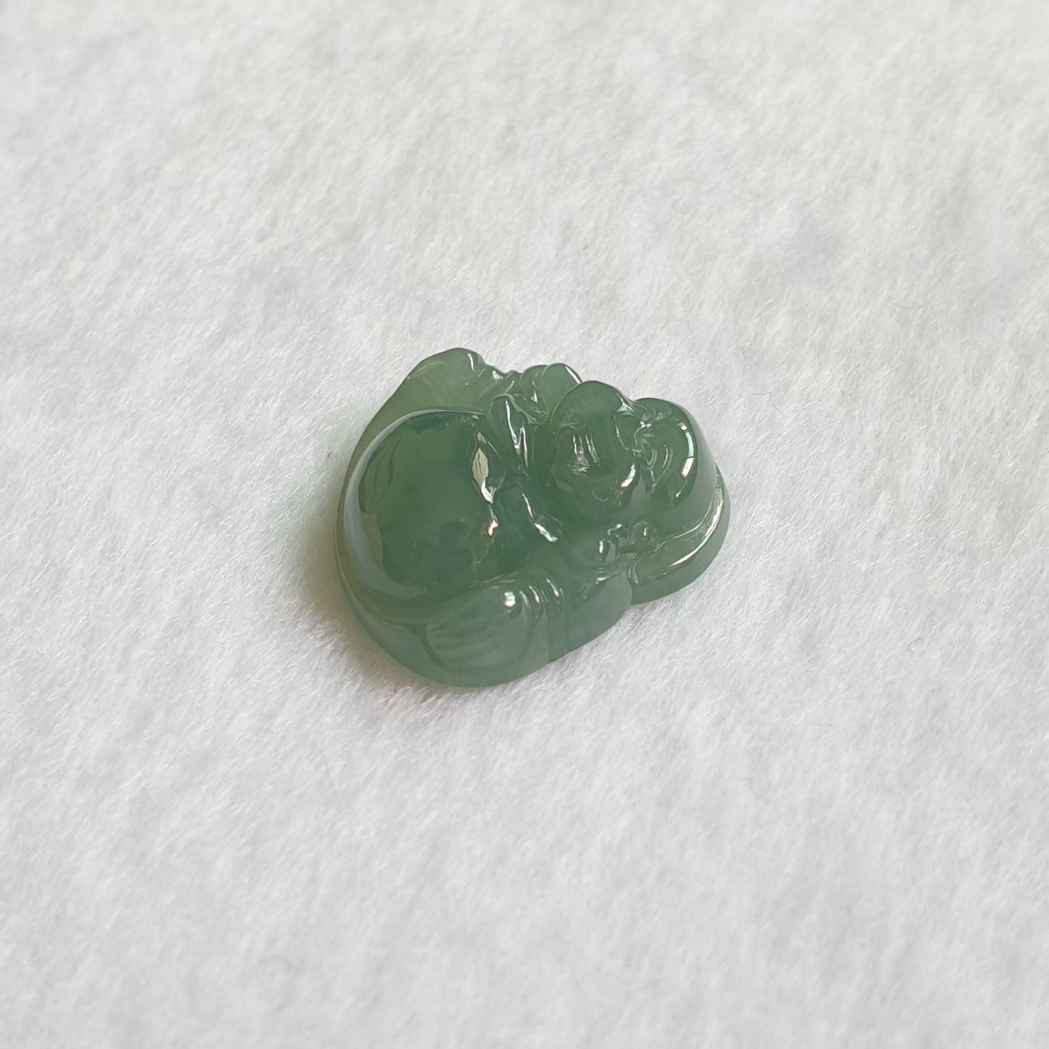 Love Jadeite Natural Myanmar Burma Type A Jadeite Jade Laughing Buddha Jewelry Pendant Jewellery 爱翡阁缅甸天然A货翡翠佛公笑佛吊坠首饰