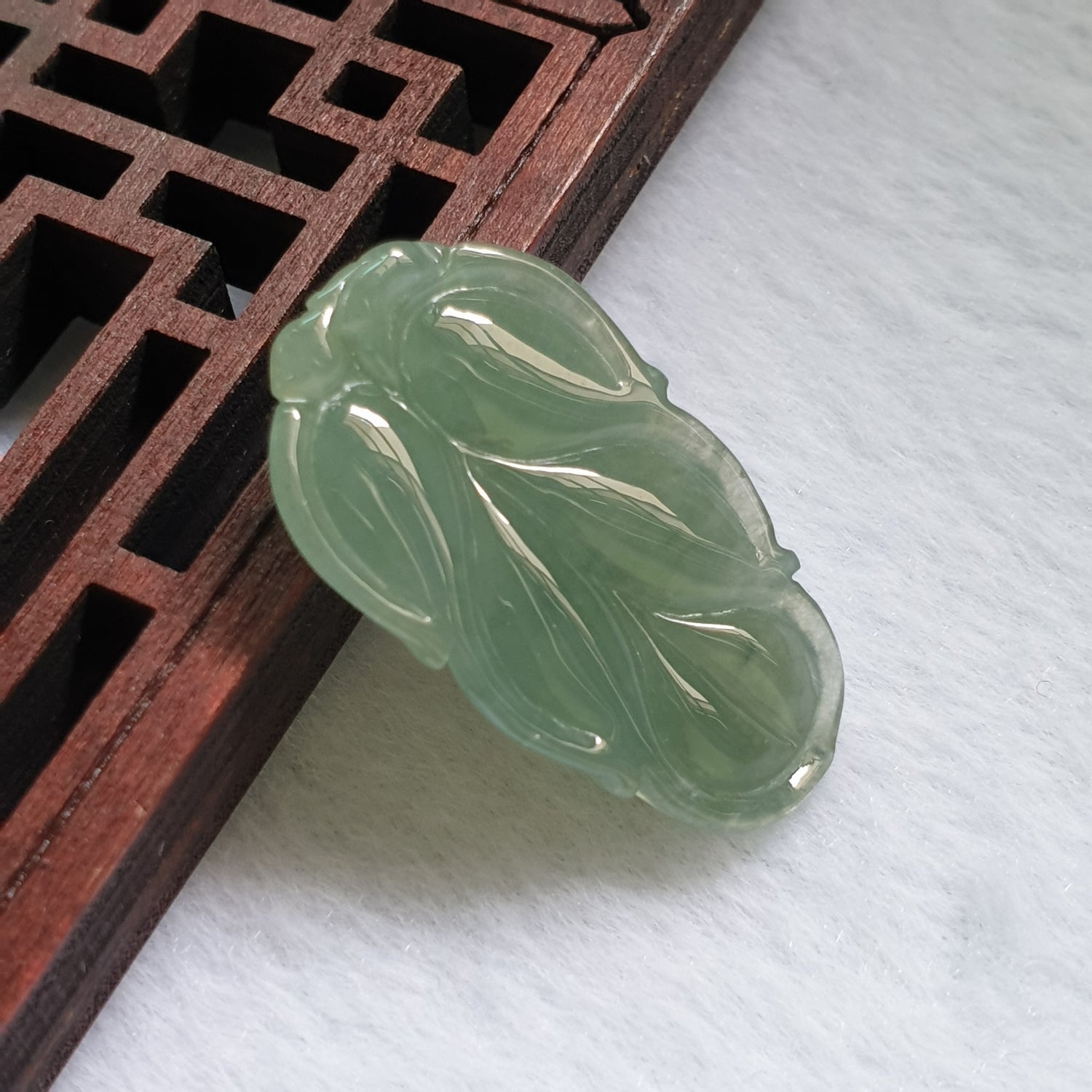 Love Jadeite Natural Myanmar Burma Type A Jadeite Jade Leaf Jewelry Pendant Jewellery  爱翡阁缅甸天然A货翡翠叶子吊坠珠宝首饰 PLF98472