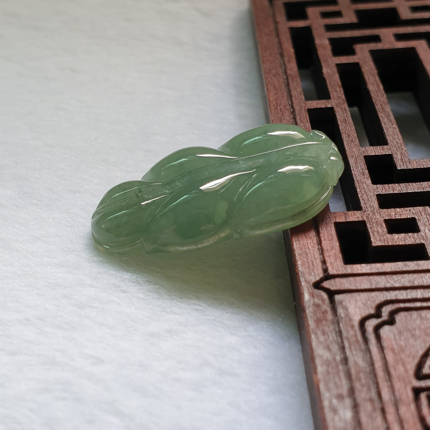 Love Jadeite Natural Myanmar Burma Type A Jadeite Jade Leaf Jewelry Pendant Jewellery  爱翡阁缅甸天然A货翡翠叶子吊坠珠宝首饰 PLF98472