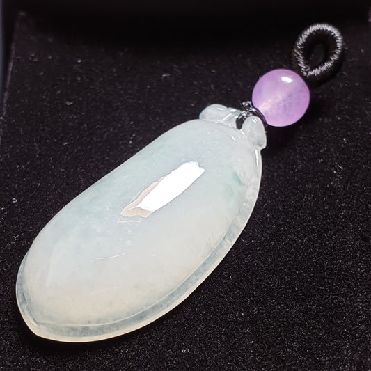 糯种福瓜翡翠吊坠 (Type A Jadeite Jade Melon Pendants) PML29678