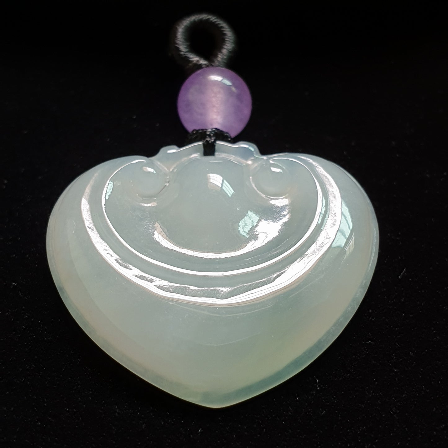 糯种如意翡翠吊坠 (Type A Jadeite Jade RuYi Pendants) PRY29700