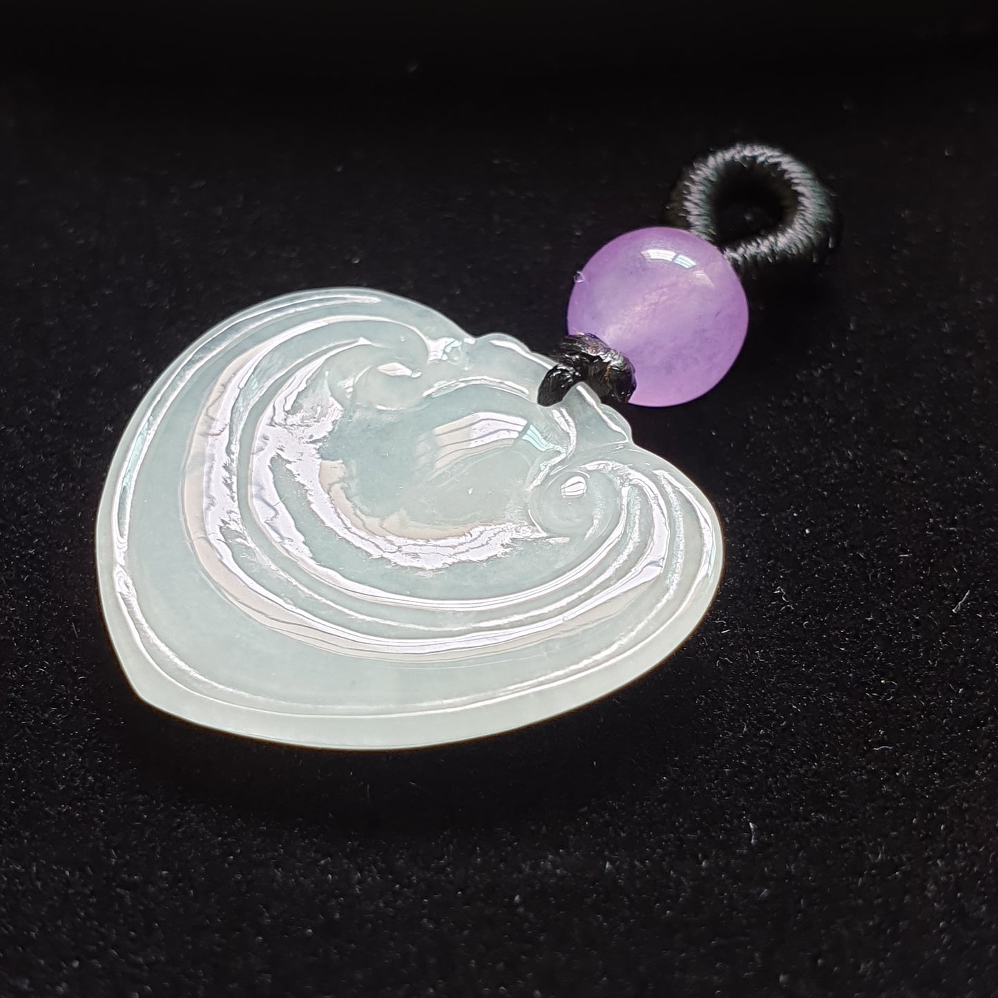 糯种如意翡翠吊坠 (Type A Jadeite Jade RuYi Pendants) PRY29704