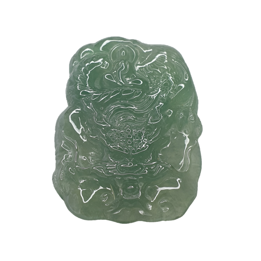 Type A Light Green Singapore Jadeite Jade Little Dragon Pendant (淡绿新加坡翡翠龙牌吊坠) PDG98469