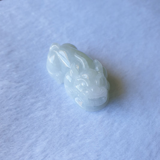 Myanmar Burma Natural Type A Light Green Light Lavender Jadeite Jade PiXiu Jewellery Pendant Pi Xiu Jewelry 缅甸天然A货淡绿淡紫翡翠貔貅吊坠首饰 Singapore Jadeite Jade Love Jadeite 爱翡阁新加坡翡翠