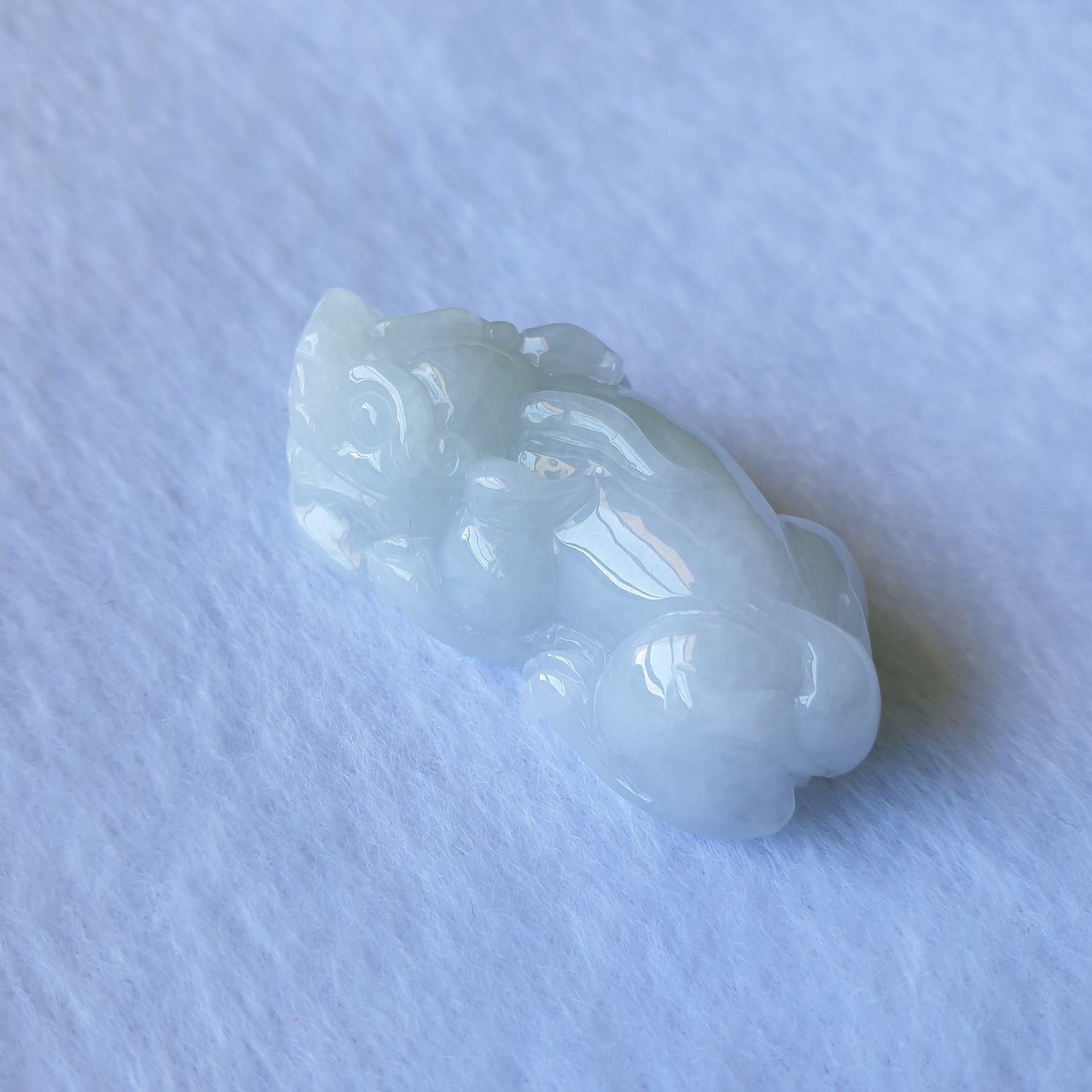 Myanmar Burma Natural Type A Light Green Light Lavender Jadeite Jade PiXiu Jewellery Pendant Pi Xiu Jewelry 缅甸天然A货淡绿淡紫翡翠貔貅吊坠首饰 Singapore Jadeite Jade Love Jadeite 爱翡阁新加坡翡翠