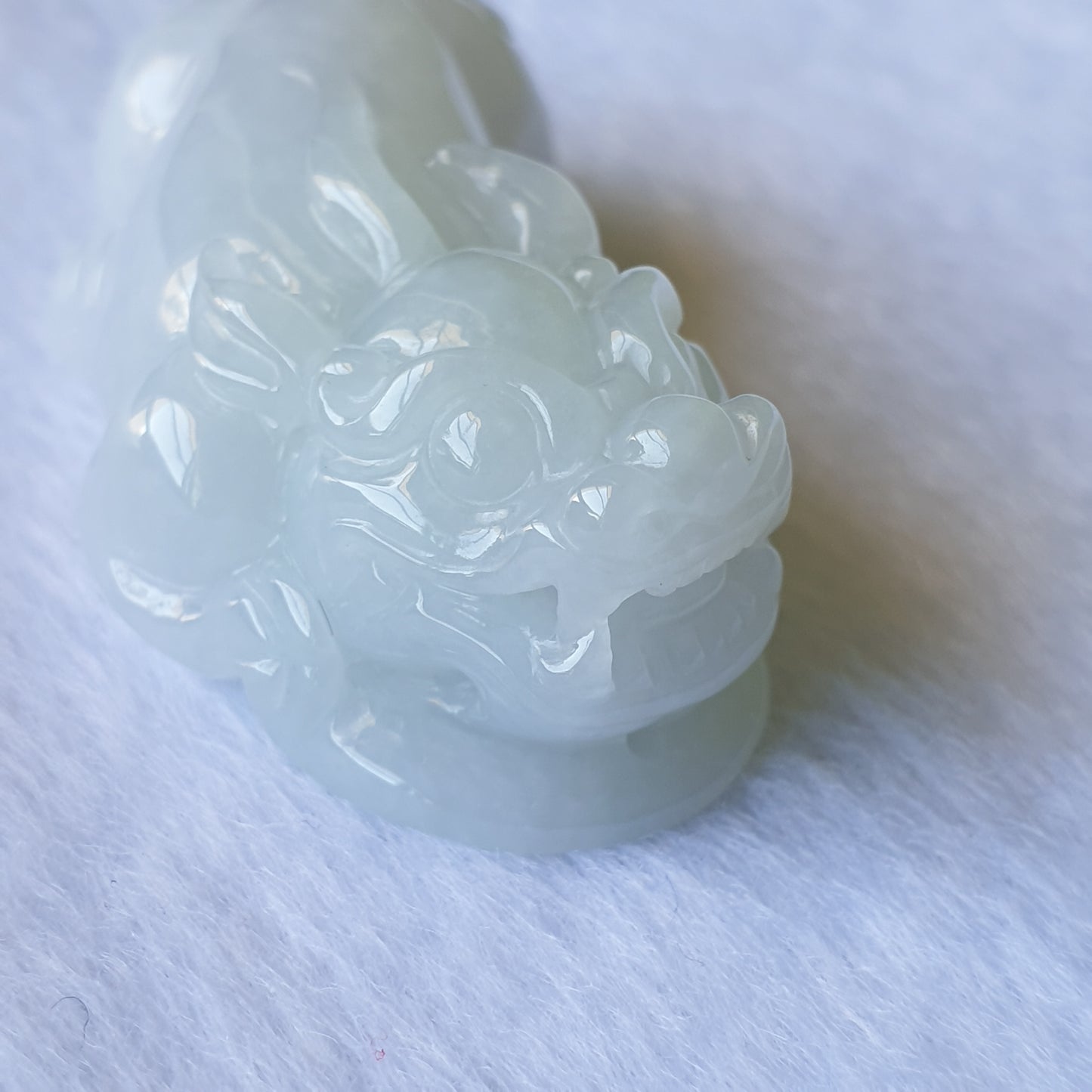 Myanmar Burma Natural Type A Light Green Light Lavender Jadeite Jade PiXiu Jewellery Pendant Pi Xiu Jewelry 缅甸天然A货淡绿淡紫翡翠貔貅吊坠首饰 Singapore Jadeite Jade Love Jadeite 爱翡阁新加坡翡翠