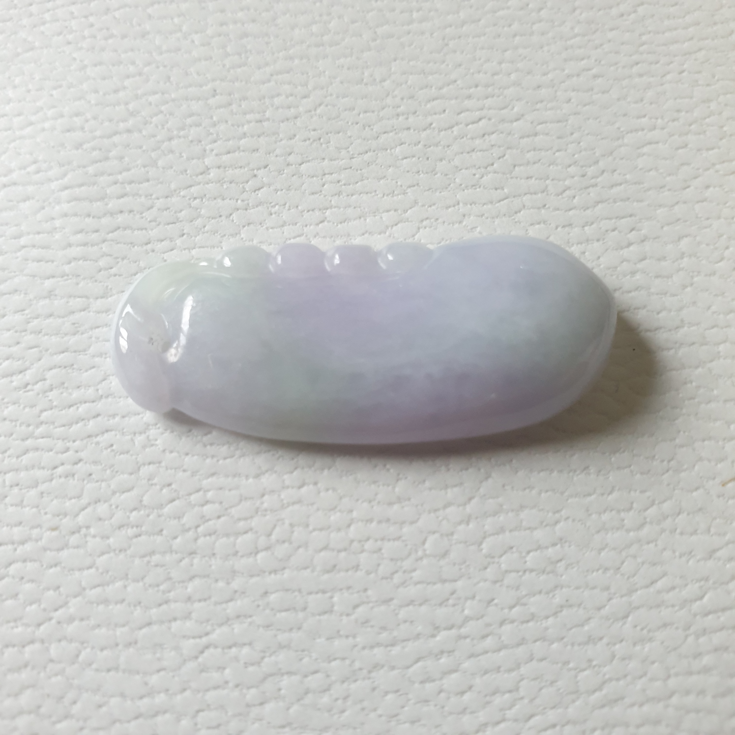 春彩紫罗兰淡绿福瓜翡翠吊坠 (Type A Lavender with Green Jadeite Jade Melon Pendant) PML79208