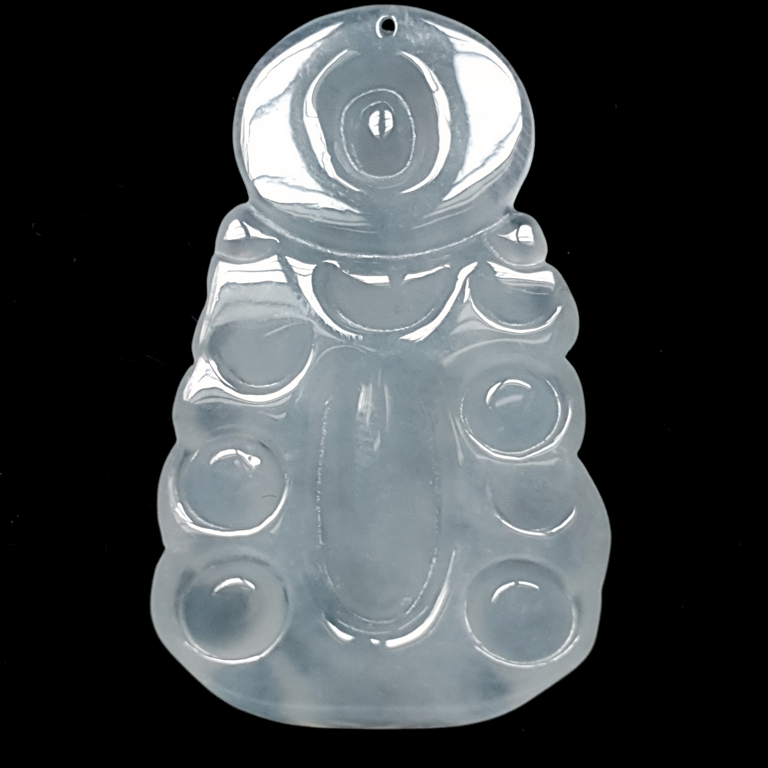 冰种观音翡翠吊坠 (Type A Icy Jadeite Jade GuanYin Pendant) PGY79210